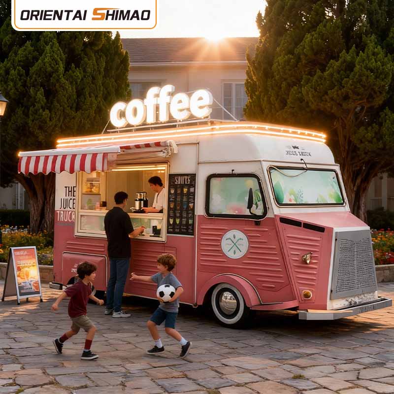 Fuldt udstyret madtrailere