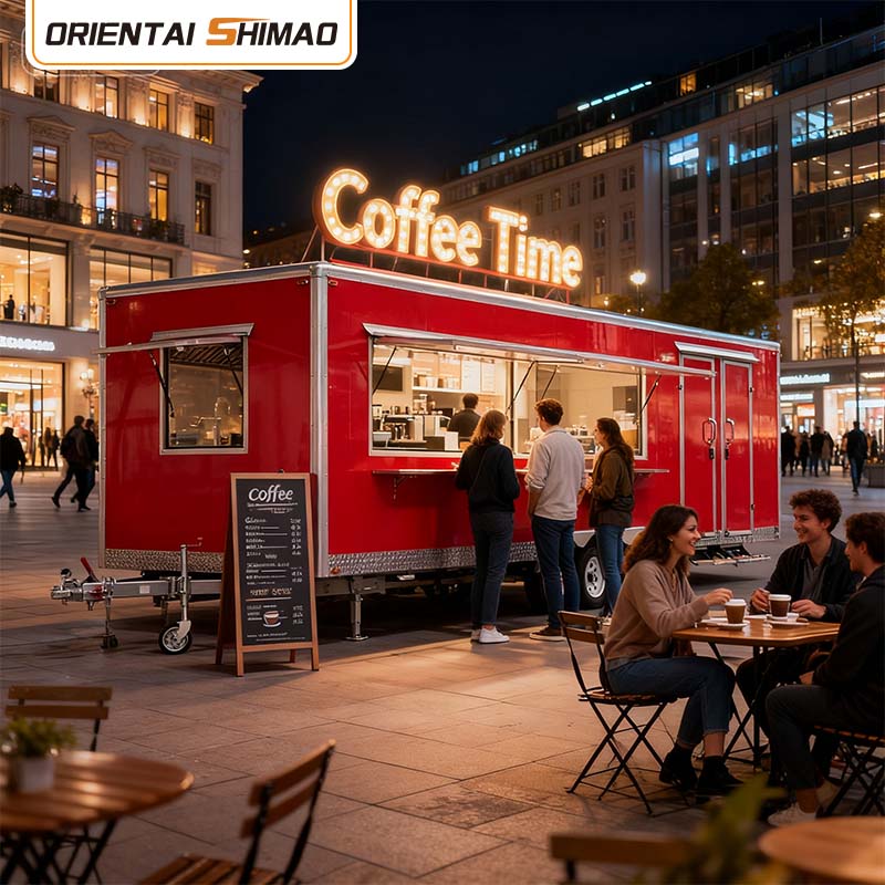 Firkantet koncessionstrailer